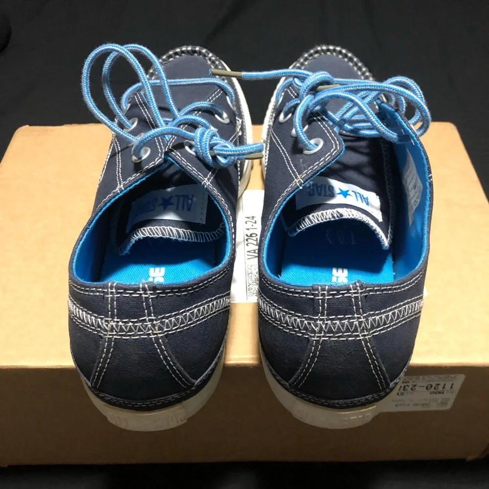 Converse Men's Chuck Taylor All Star , Size 9.5, Shoreline Low Athletic Navy W